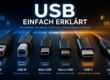 USB einfach erklärt - Anschlüsse, Standards, Kabel und Unterschiede verstehen